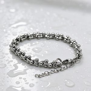 yunnique Stainless Steel <b>Ball</b> Chain <b>Bracelet</b> Unisex Fashion Jewelry Summer 2026 Ready Stock Dropshipping Available - Product Image 4