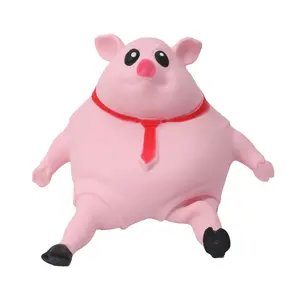 Hot powder skin pig Lala decompression knead happy stress relieving pig toy simulation cartoon animal doll gift wholesale