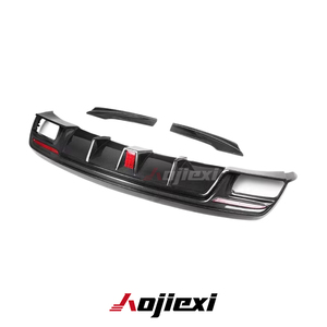 Difusor de Parachoques Trasero de Fibra de Carbono Real Estilo PAK para <span class=keywords><strong>Mercedes</strong></span> <span class=keywords><strong>Benz</strong></span> Clase <span class=keywords><strong>CLA</strong></span> CLA35 CLA45 W117 2013-2020 - Product Image 2