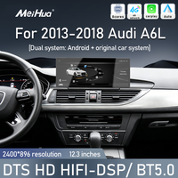 Autoradio Meihua 12,3 pouces 7870 Android Auto avec WIFI 4G, écran IPS, pour Audi A6L, prend en charge les informations d'origine de la voiture
