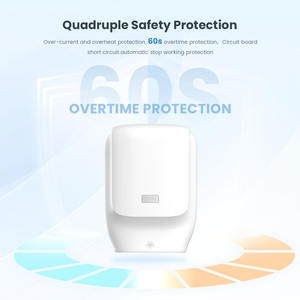 Meilleur sèche-mains à air chaud à haute vitesse, mural, en plastique ABS, hôtel, hôpital, bureau, bar, sèche-mains automatique commercial - Product Image 5