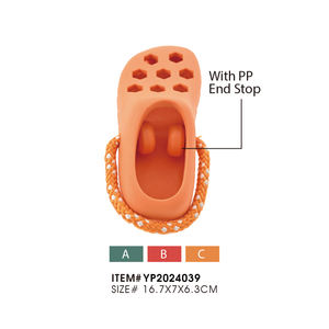 Juguete Masticable para Perros con Forma de Zapatilla, con Cuerda, Dispensador de Golosinas, Juguete Interactivo de TPR para Perros - Product Image 1