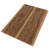 Vente en gros de panneaux de plafond économiques en grain de bois, imperméables, ignifuges, en PVC