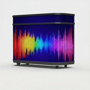 شاشة <span class=keywords><strong>LED</strong></span> داخلية لمنصة الدي جي، طاولة محمولة للمسرح، شاشة عرض مرنة قابلة للتوصيل والتشغيل للديسكو والكاريوكي والنوادي الليلية والحانات وشركات التأجير - Product Image 2