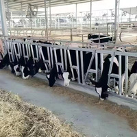 Nouveau système autobloquant à ouverture unique de pince de cou de bétail galvanisée à chaud épaissie pour l'équipement d'élevage