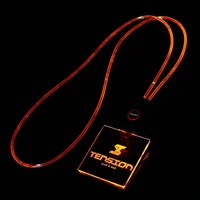 Badge nominatif LED en acrylique multicolore personnalisé avec logo, vente en gros directe usine pour restaurants, hôtels, hôtellerie et serveurs