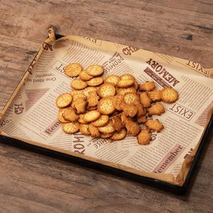 Papier sulfurisé/glassine/kraft/PE/aluminisé 8''*12'' en gros avec logo personnalisé pour l'emballage alimentaire, usage en boulangerie - pour le sucre, les gâteaux, le pain - Product Image 6