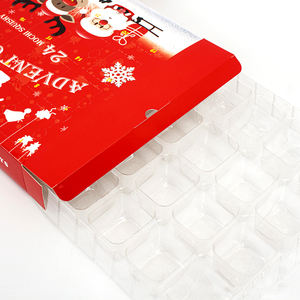 Boîte-cadeau vide personnalisée pour <span class=keywords><strong>calendrier</strong></span> de l'avent de Noël, emballage pour aliments et jouets de Noël, boîte mystère DIY, boîtes en papier surprise - Product Image 1