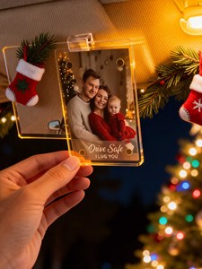 ที่ใส่ของแบบกำหนดเองสำหรับที่บังแดดแม่เหล็ก ขนาด 2.36"x3.5" สำหรับแสดงรูปภาพ คล้ายกระเป๋าสตางค์ ทำจากอะคริลิกใส สำหรับของที่ระลึกและของขวัญวันเกิด - Product Image 1