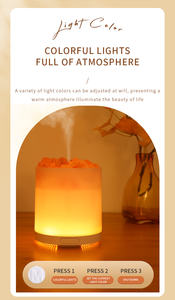 7LED Salz lampe Silent Luftbe feuchter Salz mine <span class=keywords><strong>Negative</strong></span> Ionen Aroma therapie Diffusor für Home Schlafzimmer Desktop Atmosphäre Lampe Nebel - Product Image 5