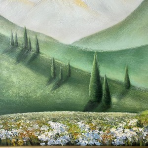 Dipinto a Olio su Tela con Paesaggio Montano Incorniciato, Decorazione Estetica <span class=keywords><strong>per</strong></span> <span class=keywords><strong>Cucina</strong></span>, Camera da Letto, Soggiorno - Product Image 3