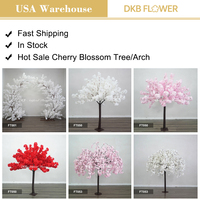 Árbol de cerezo artificial de simulación premium, color blanco, para decoración de bodas, fiestas, vestíbulos y exhibiciones comerciales.
