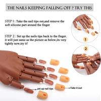 Véritable Main Humaine Structure Nail Pratique Doigt Joint Simulation Libre Plié Artificielle Main Modèle Nail Fournitures Produit