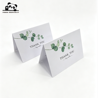 Tarjetas de Felicitación y Agradecimiento Elegantes de Alta Calidad, Impresas a Mano en Papel, con Letras Personalizadas, con Forma de Corazón, para Cumpleaños y Festivales