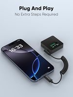 CableCreation Typ-C zu Aux-Ausgang Spiralkabel mit Integriertem 48KHz/16-Bit DAC 3,5mm zu USB-C Mikrofonkabel