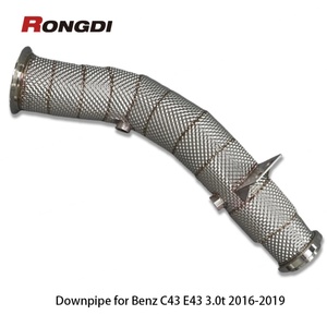 ท่อระบายความร้อนท่อไอเสียสำเร็จรูปสำหรับ C43 Mercedes-Benz E43 M276 3.0T 2016-2019 304SS ท่อตรง - Product Image 6