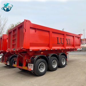 Vente directe usine – Fabriqué en Chine – <span class=keywords><strong>Semi</strong></span>-<span class=keywords><strong>remorque</strong></span> benne basculante arrière robuste 3 essieux 60 tonnes pour l'Afrique - Product Image 5