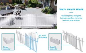 <span class=keywords><strong>Kit</strong></span> de clôture d'intimité <span class=keywords><strong>en</strong></span> alliage d'aluminium <span class=keywords><strong>PVC</strong></span> <span class=keywords><strong>blanc</strong></span> durable 6 pieds de bois traité thermiquement sans creuser Ranch bétail piscine maisons écrans Construction - Product Image 6