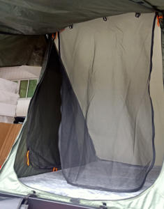 Tente de toit pour voiture SUV 4x4, nouvelle conception, tente de toit rigide en aluminium, tente de toit triangulaire en aluminium - Product Image 6