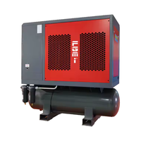 Compresseur d'air à vis intégré haute pression 20HP 16bar 4-en-1 VSD Dryer Réservoir Peinture 380V Moteur 16bar Compresseur haute pression