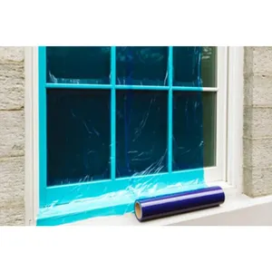 Pe כחול שקוף דבק בניין בניין סרט מגן לזכוכית חלון