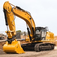 Nouvelle pelle sur chenilles CAT350 de 50 tonnes, robuste et à faible consommation de carburant, en promotion