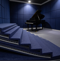 Panneau acoustique mural en feutre PET écologique haute densité, insonorisant pour bureau, salle de piano, studio d'enregistrement