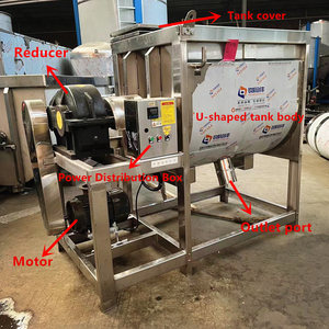Agitatore elettrico orizzontale miscelatore in polvere in acciaio inox detergente serbatoio miscelatore per apparecchiature cosmetiche efficiente funzione di miscelazione - Product Image 3