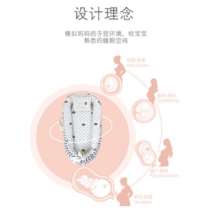 Cuna portátil desmontable para bebé, 85x50x12cm, cubierta de algodón puro, cama para dormir para recién nacidos - Product Image 1