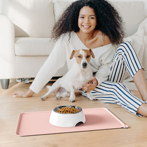 Tapis d'alimentation pour animaux de compagnie en silicone du Vietnam, tapis anti-adhésif pour gamelles de chien et chat, coussin d'eau imperméable, tapis pour fontaine à eau pour chat - Product Image 4