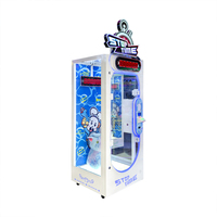 Machine à grue à monnayeur NAUGHTY DOG avec verre trempé, défi de temps de 10 secondes, alimentation 110/220V, version anglaise
