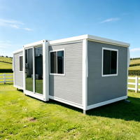 Maison préfabriquée moderne de 10 pieds, deux chambres, cuisine, salle de bain, villa portable, maison conteneur extensible