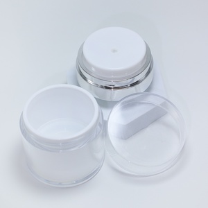 Pot à pompe sans air 15/30/50g, flacon vide en acrylique pour crème, rechargeable, cosmétique, facile à utiliser, conteneur portable, outils de maquillage de voyage - Product Image 5