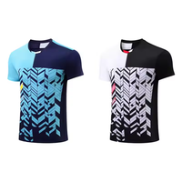 Hochwertiges schweiß absorbieren des Sport-T-Shirt Bequemes persönliches sublimiertes Badminton-Trikot