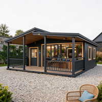 Maison modulaire préfabriquée économique en conteneur de 20 pieds, 2 chambres, avec énergie solaire