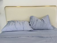 Ensemble de literie 4 pièces de luxe en fibre de bambou 100% naturelle 300TC, sur mesure, anti-statique, anti-acariens, pour hôtel, fabrication OEM