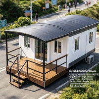 Maison conteneur en acier préfabriquée avec installation, design moderne pour atelier, salle de sport, supermarché, centre commercial, ou usage résidentiel