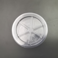 Boîte d'emballage de bougie en plastique PVC transparent à compartiment
