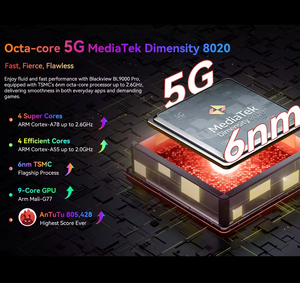 Blackview Bl9000 Pro 12 + 512GB Android 14 Chính 5G Gồ Ghề Thông Minh 120Hz Hiển Thị Nhiệt Hình Ảnh Máy Ảnh 50MP 8800MAh Không Thấm Nước Màu Đen - Product Image 5