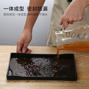 ถาดเสิร์ฟพลาสติกทรงสี่เหลี่ยม สีพื้น สำหรับโรงแรม กาแฟ ชา ของหวาน ใช้ในห้องน้ำ - Product Image 4