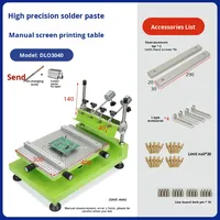 Xincongbang Manual de alta precisión SMT pasta de soldadura serigrafía para placa de circuito PCB 220V 304 Placa de nombre de acero inoxidable 1