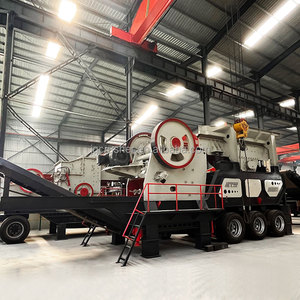 Mobiele kaakbreker met hoge capaciteit/ mobiel brekerstation op banden te koop voor grote mijnbouwprojecten - Product Image 1