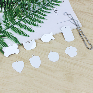 Aangepaste Aluminium Sublimatie Dog Tags Dubbelzijdig Afdrukbare Koosnaam Id Tags 8 Vormen Diy Blank Metalen Dog Tag Met Ketting - Product Image 3