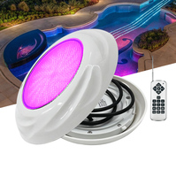 Lumière LED étanche IP68 pour piscine, 260mm x 35mm, éclairage sous-marin coloré RGB pour piscine, source chaude, SPA, AC/DC 12V 24V