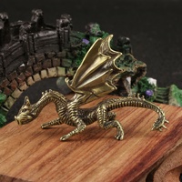 Fábrica al por mayor estatua de Warcraft adornos de dragón de latón decoraciones de dragón mágico