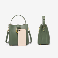 Sac à bandoulière rétro en cuir imperméable pour femme, fabrication sur mesure, vente en gros, OEM/ODM, sac seau en cuir de vachette de haute qualité 3L+