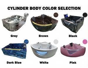 Baignoire acrylique pour 2 personnes, best-seller, avec jets d'hydromassage, LED au fond, bain à remous extérieur, <span class=keywords><strong>spa</strong></span> jacuzzi, baignoire intérieure - Product Image 2