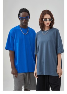 Camiseta Extra Grande de Algodón 100% con Logotipo Personalizado, 305 Gramos, para Hombre, Corte Cuadrado, Estilo Casual Estampado - Product Image 6