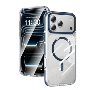 Funda Magnética Transparente de Alta Calidad para Teléfono, Colorida, Resistente a Impactos y Caídas, Carcasa Trasera Suave de TPU para iPhone 17 16 15 Pro Max - Product Image 1