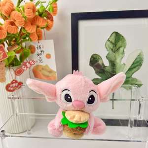 Lindo Peluche de <span class=keywords><strong>Lilo</strong></span> y Stitch Abrazándose con una Hamburguesa <span class=keywords><strong>Gigante</strong></span>, Super Suave, de Algodón PP, Regalo de San Valentín y Cumpleaños para Niños y Niñas - Product Image 3
